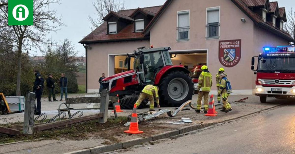 Az ütközés erejétől kitört a traktor kereke Az ütközés erejétől kitört a traktor kereke