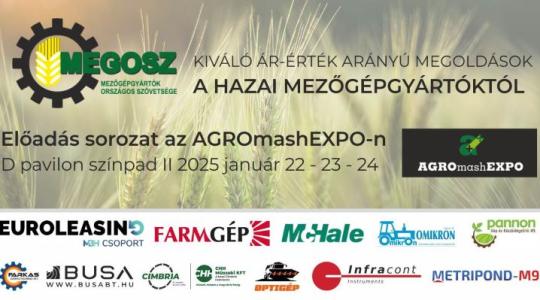 A hazai mezőgépgyártók is ott lesznek az AGROmashEXPO-n!