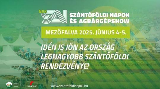 8. NAK Szántóföldi Napok és AgrárgépShow – Mezőfalva