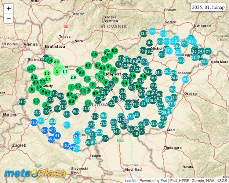 időjárás-térkép