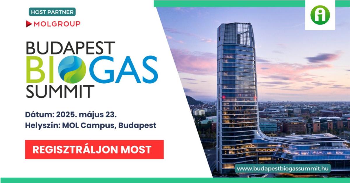 A biogázszektor legfontosabb szereplői gyűlnek össze az első Budapest Biogas Summiton, a MOL Campuson