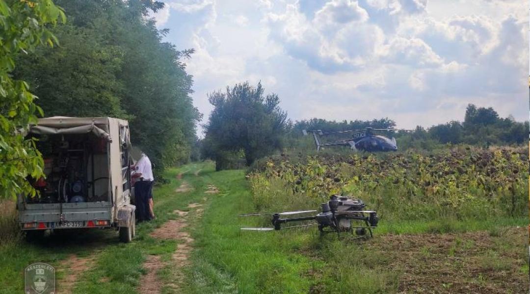 Helikopter buktatta le az engedély nélkül drónozó gazdát Zalában