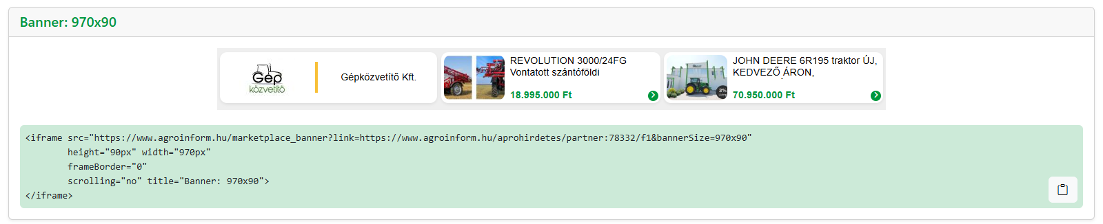 Irányítópult fejléc