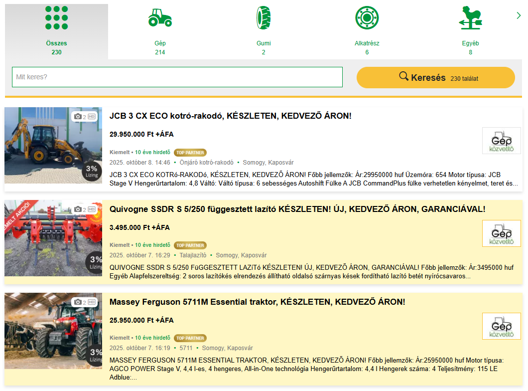 Irányítópult - bannerek