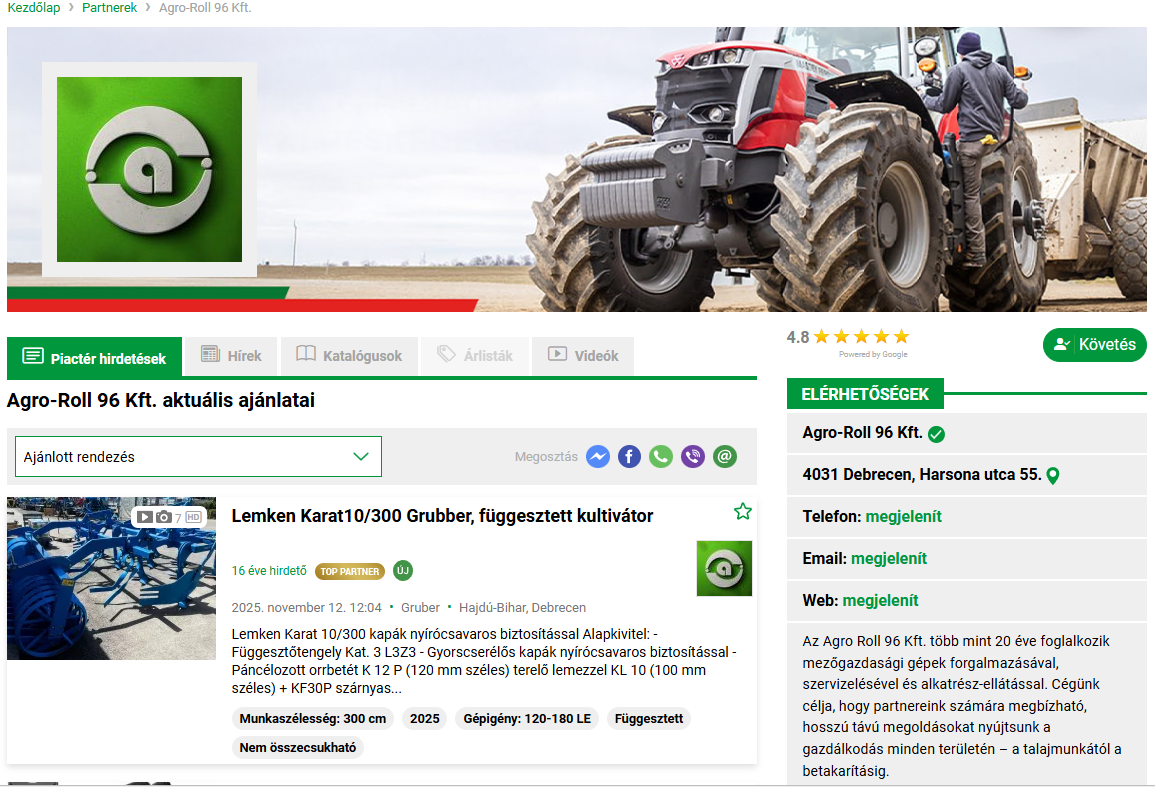 Irányítópult fejléc