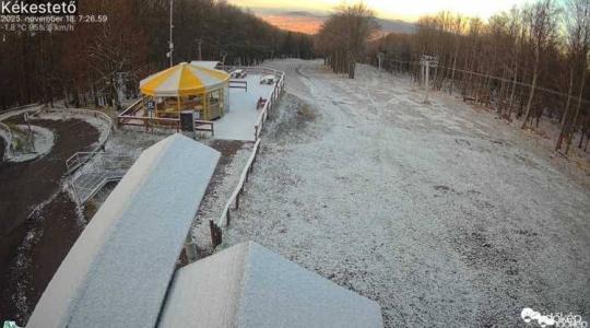 Havas volt a reggel ezen a hazai vidéken