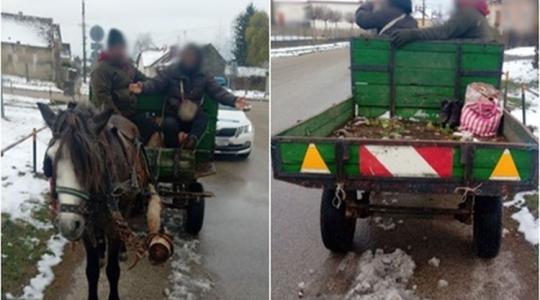 Ez nem vicc: az ittas hajtó átdobta a gyeplőt az utasának, mikor a rendőrök megállították