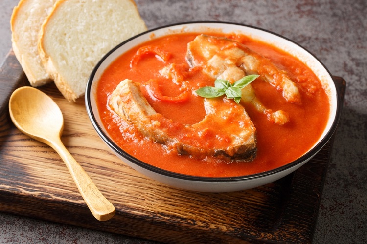 sült hal halászlé