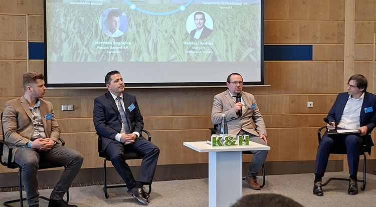 Horváth Szabolcs, Rákóczi András, Csintalan Zoltán és a moderátor, Koncz Máté