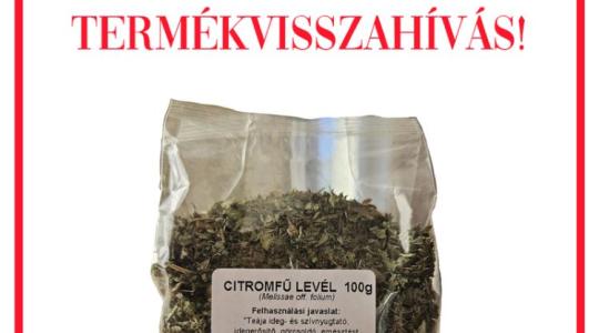 Újabb termékvisszahívás: DDT-t tartalmaz a tea!