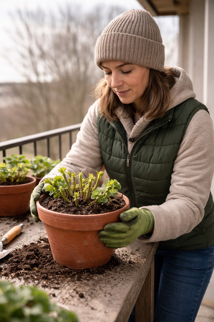 muskátli teleltetés