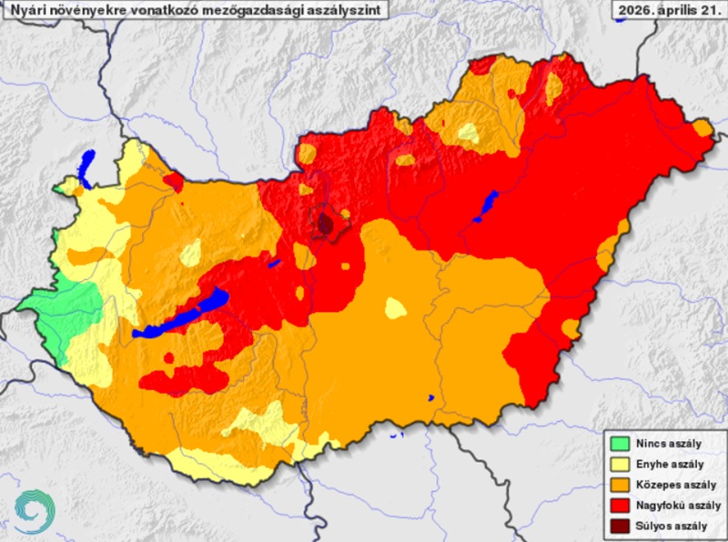 Súlyos aszállyal zárjuk az áprilist, a repcetermő régiók erősen érintettek