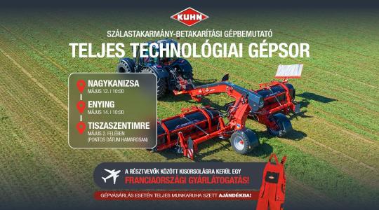 KUHN szálastakarmány-betakarítási gépbemutató – Nagykanizsa