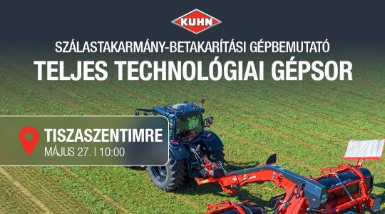 KUHN szálastakarmány-betakarítási gépbemutató – Tiszaszentimre