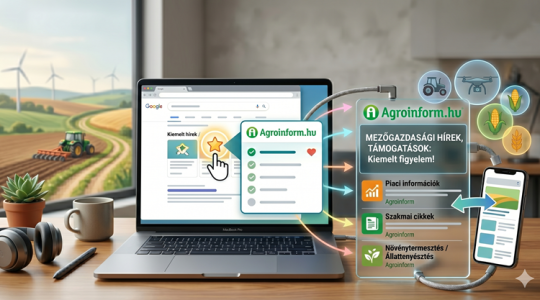 Megéri: állítsd be az Agroinformot a Google-ben, hogy könnyebben megtaláld híreinket