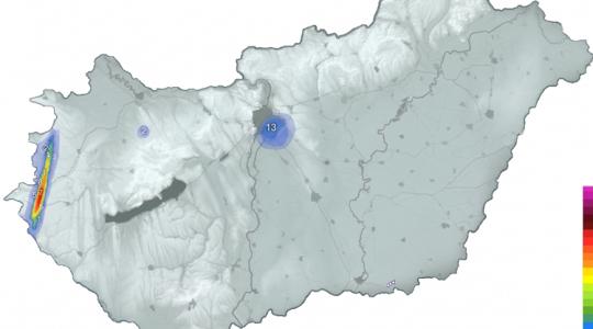Két szerencsés térség: fülledt melegből pattantak ki a viharfelhők Két szerencsés térség: fülledt melegből pattantak ki a viharfelhők