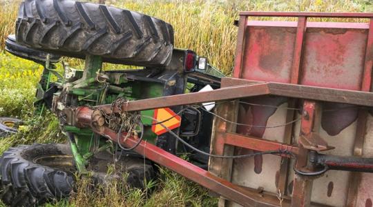 Dráma a Dunántúlon: mentőhelikoptert riasztottak a traktoroshoz Dráma a Dunántúlon: mentőhelikoptert riasztottak a traktoroshoz