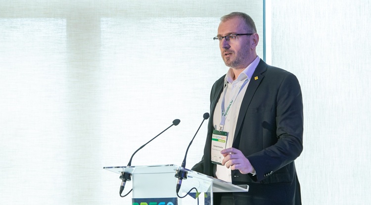 Czompó Krisztián értékesítési és innovációs igazgató (Bonafarm-Bábolna Takarmány Kft.) a PREGA-n 