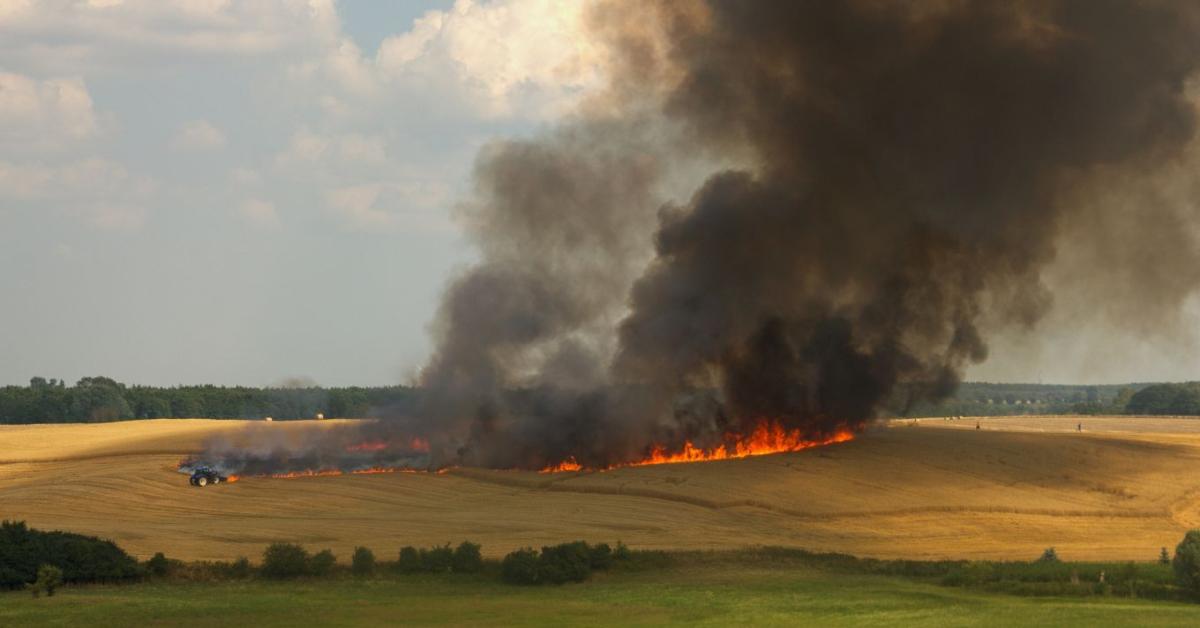 Mezőgazdasági gép okozott jelentős tarlótüzet – hasznos tanulságok a gyors beavatkozásról