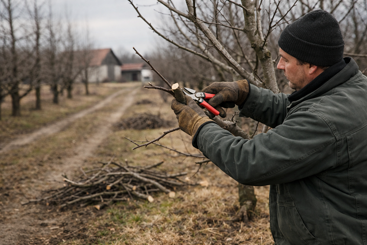 metszés februárban