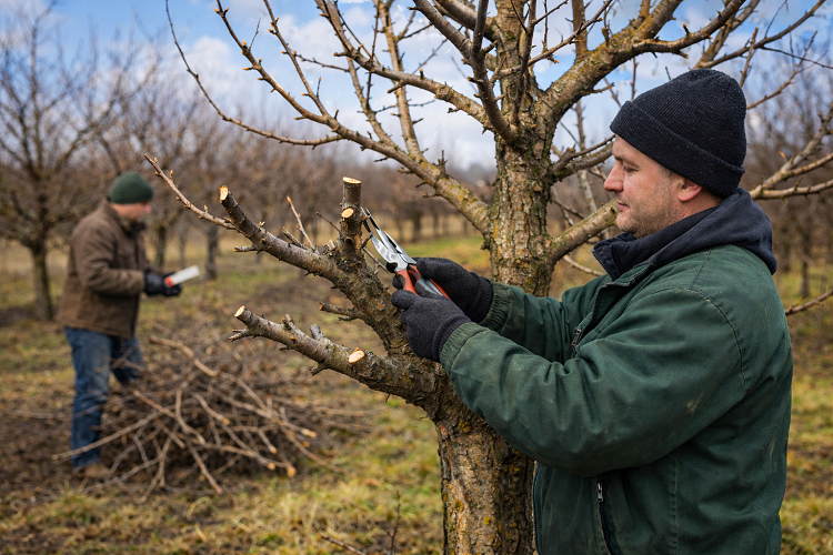 gyümölcsfák metszése