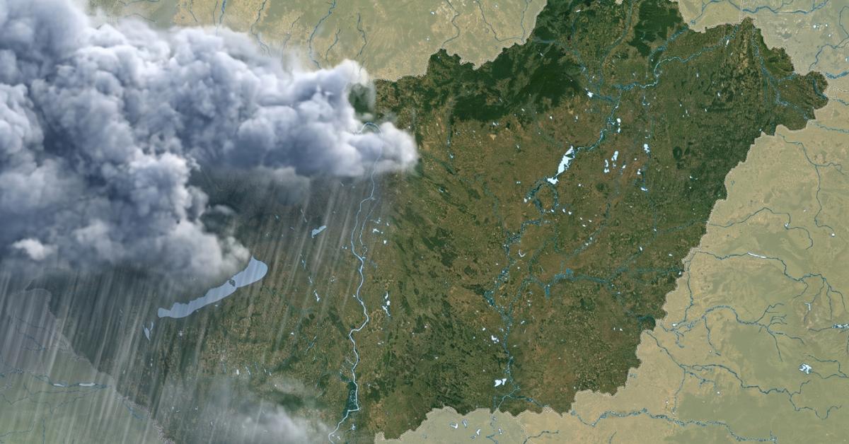 Órák óta ázik Nyugat-Magyarország, de a Dunánál mintha elvágták volna