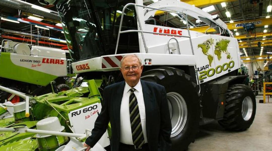 Ma lenne 100 éves Helmut Claas – a mezőgazdasági gépgyártás egyik legnagyobb újítója előtt tiszteleg a CLAAS