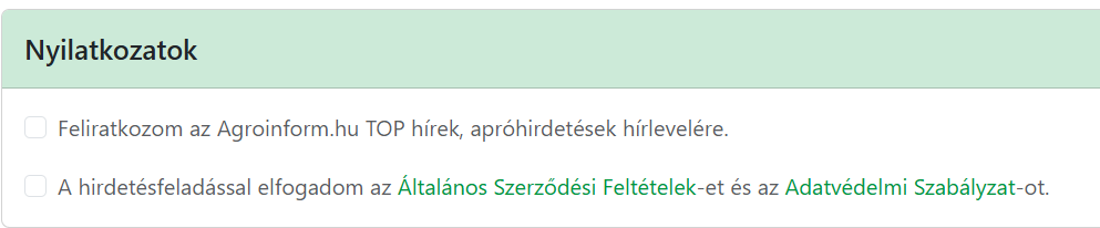 nyilatkozatok