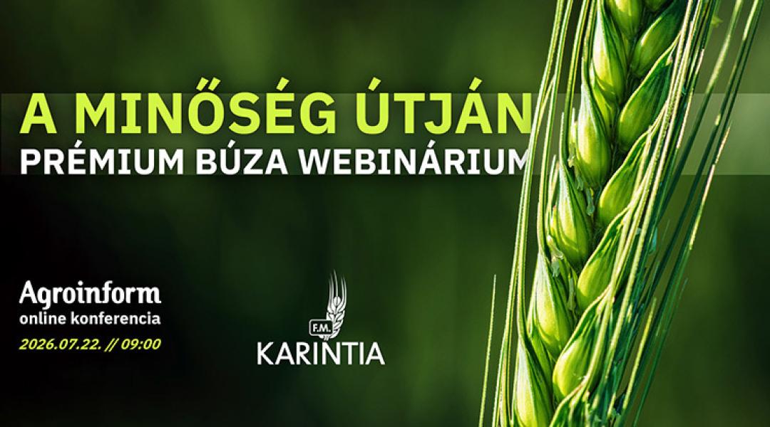 A minőség útján - Prémium búza webinárium – így csatlakozhatsz!