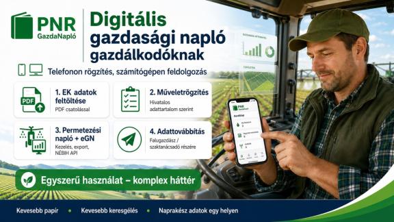 Digitális gazdasági napló a gyakorlatban – hogyan segíti a gazdákat a PNR GazdaNapló?