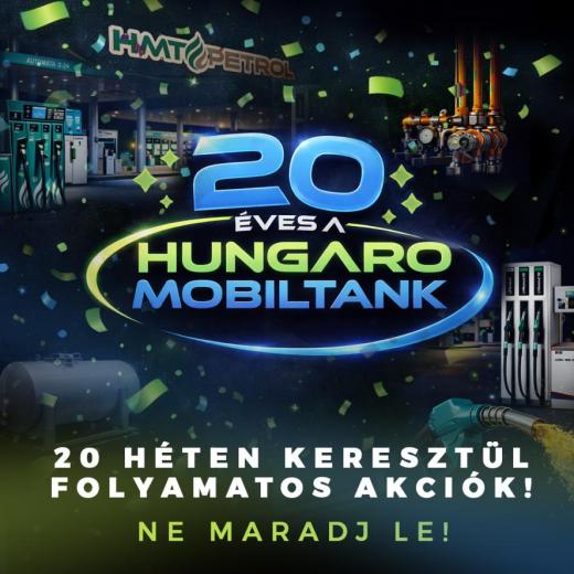 20 éves JUBILEUMI akció a Hungaro Mobiltanknál 