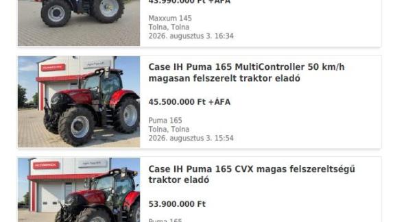 ÁRZUHANÁS új traktorokra ÁRZUHANÁS új traktorokra