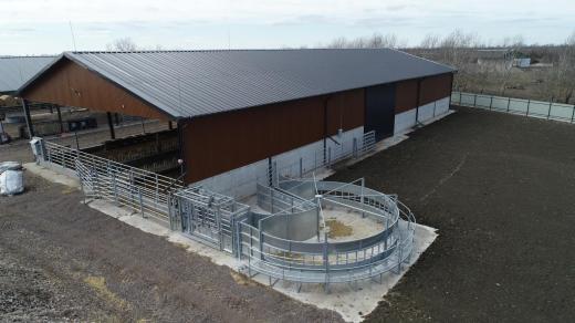 Korszerű szarvasmarha istálló és nagy kapacitású trágyatároló épült Kőtelken