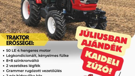 Vásároljon Hanwo 504 traktort, és Kaideli zúzót adunk AJÁNDÉKBA!