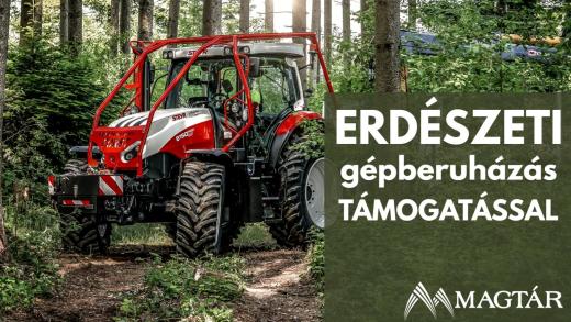 Támogatható erdészeti gépek egy helyen a Magtár Kft-nél