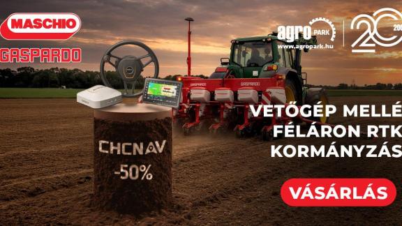 Maschio Gaspardo MTE vetőgép mellé -50% kedvezménnyel automata kormányzás - AGROPARK