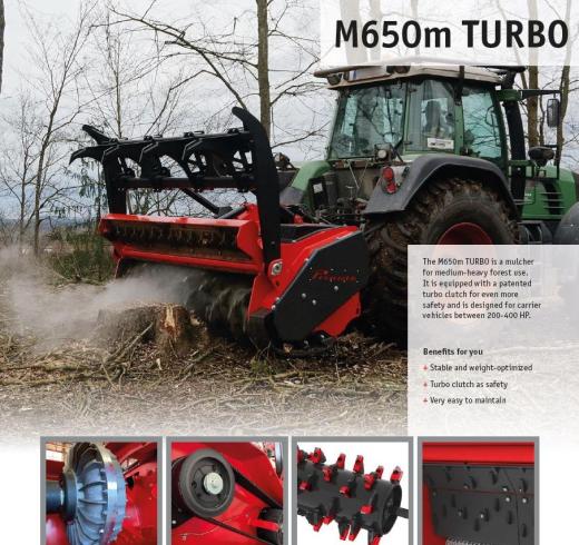 AHWI Prinoth professzionális erdészeti mulcsozók