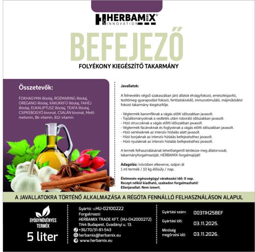 HERBAMIX BEFEJEZŐ oldat