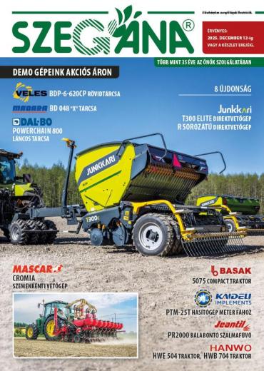 Szegána 2025 akciós behúzás