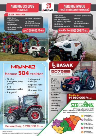 Kiemelt gépakciók a Szegána kínálatából- Tekintse meg demo gépeinket! Kiemelt gépakciók a Szegána kínálatából- Tekintse meg demo gépeinket!