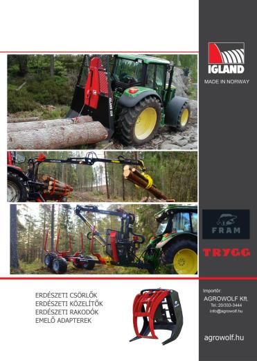 IGLAND erdészeti gépek IGLAND erdészeti gépek