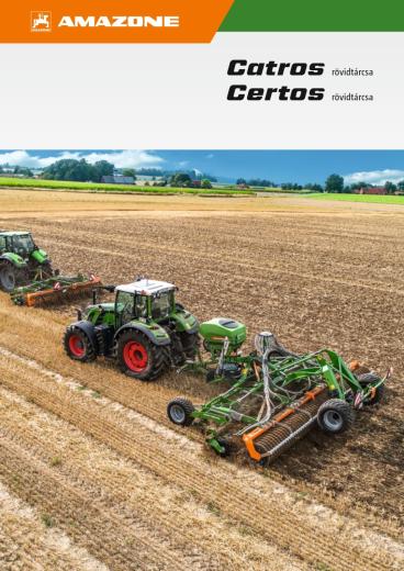 Amazone Catros és Certos rövidtárcsák összefoglaló katalógusa