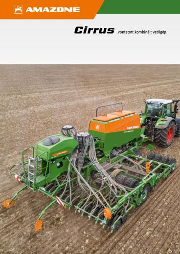 Amazone Cirrus 03 vontatott kombinált gabonavetőgép katalógus