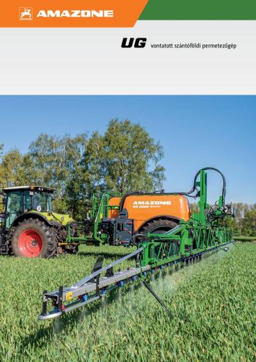 Amazone UG vonatott szántóföldi permetezőgép katalógus