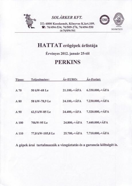 hattat árlista