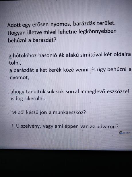 Javaslatot kérek. 