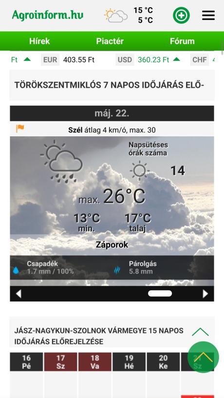 agroinform.hu ma reggel