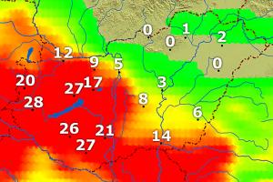 Csapadéktérkép Csapadéktérkép